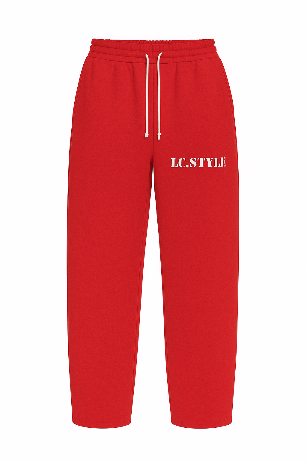 Red Plain Joggers